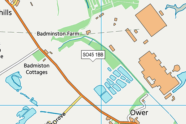 SO45 1BB map - OS VectorMap District (Ordnance Survey)
