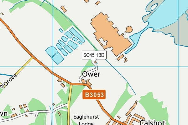 SO45 1BD map - OS VectorMap District (Ordnance Survey)
