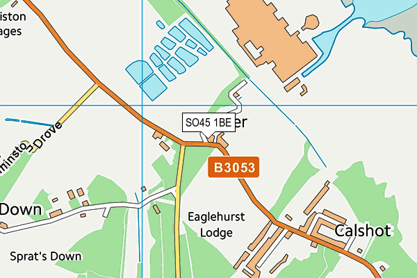 SO45 1BE map - OS VectorMap District (Ordnance Survey)