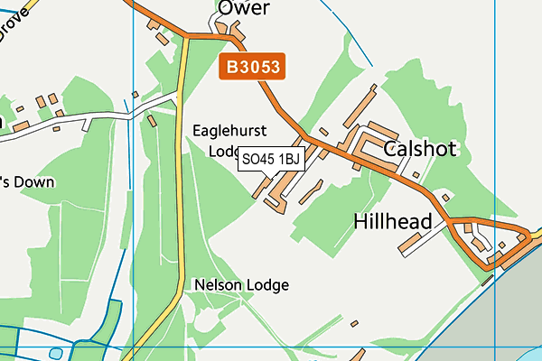 SO45 1BJ map - OS VectorMap District (Ordnance Survey)