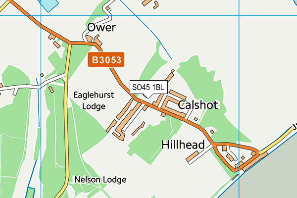 SO45 1BL map - OS VectorMap District (Ordnance Survey)