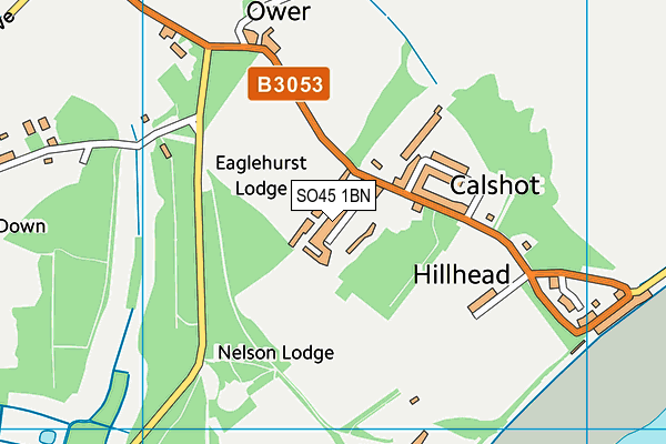 SO45 1BN map - OS VectorMap District (Ordnance Survey)