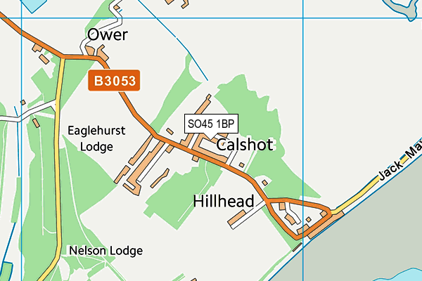 SO45 1BP map - OS VectorMap District (Ordnance Survey)