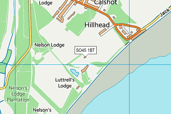 SO45 1BT map - OS VectorMap District (Ordnance Survey)