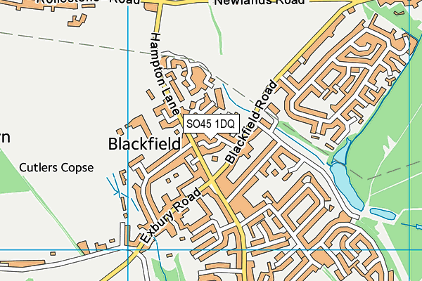 SO45 1DQ map - OS VectorMap District (Ordnance Survey)