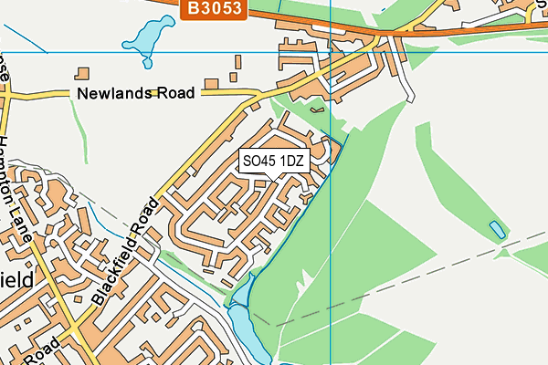 SO45 1DZ map - OS VectorMap District (Ordnance Survey)