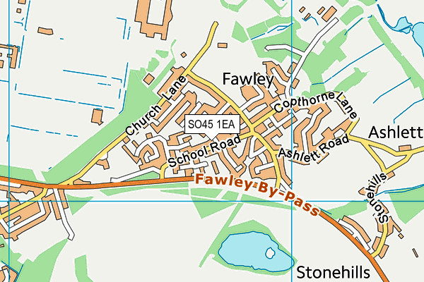 Fawley Infant School map (SO45 1EA) - OS VectorMap District (Ordnance Survey)