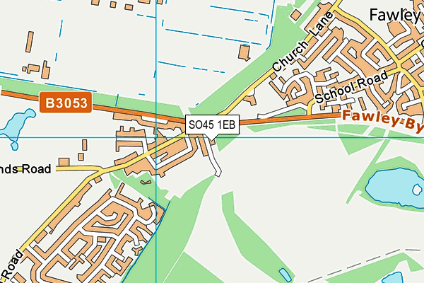 SO45 1EB map - OS VectorMap District (Ordnance Survey)