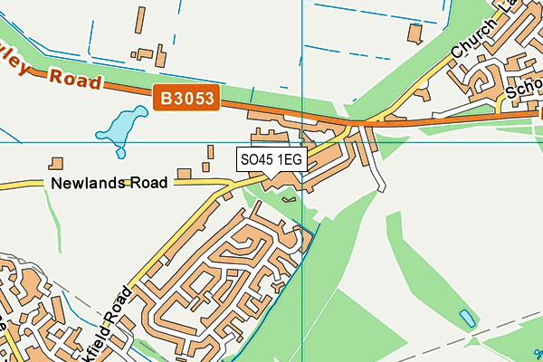 SO45 1EG map - OS VectorMap District (Ordnance Survey)