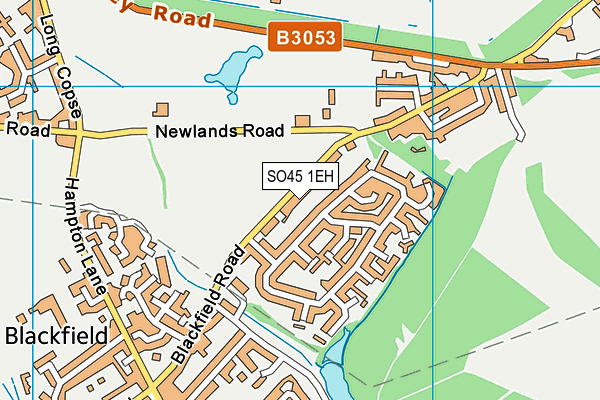 SO45 1EH map - OS VectorMap District (Ordnance Survey)