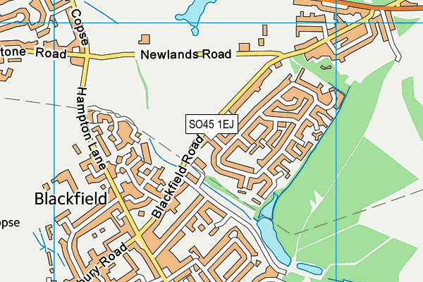 SO45 1EJ map - OS VectorMap District (Ordnance Survey)