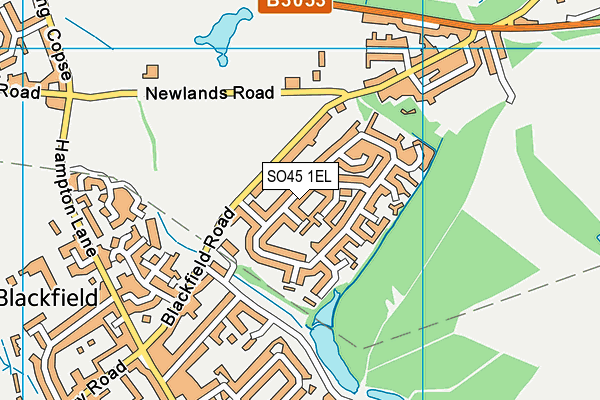 SO45 1EL map - OS VectorMap District (Ordnance Survey)