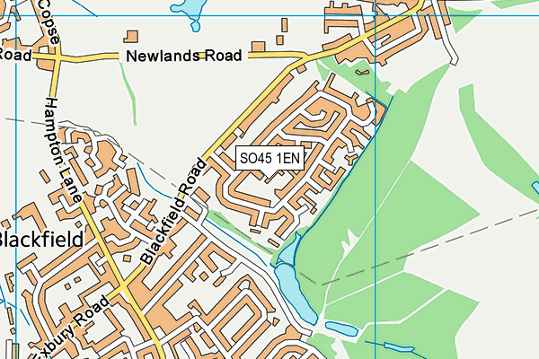 SO45 1EN map - OS VectorMap District (Ordnance Survey)