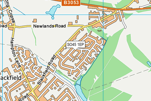 SO45 1EP map - OS VectorMap District (Ordnance Survey)