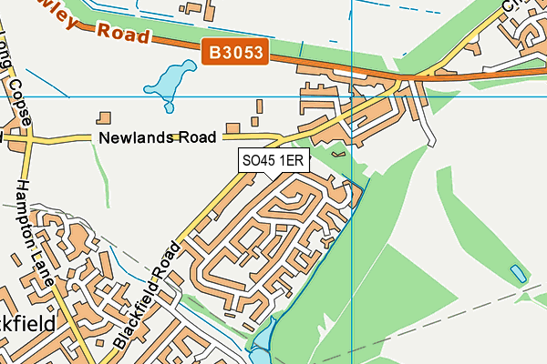 SO45 1ER map - OS VectorMap District (Ordnance Survey)