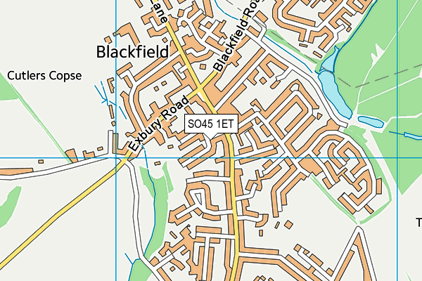 SO45 1ET map - OS VectorMap District (Ordnance Survey)