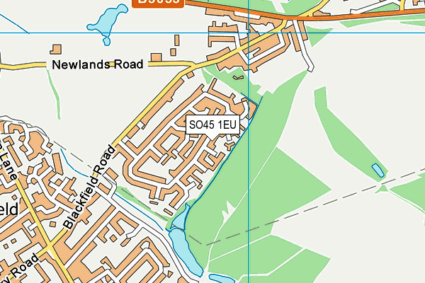 SO45 1EU map - OS VectorMap District (Ordnance Survey)