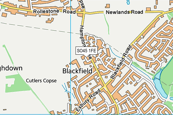 SO45 1FE map - OS VectorMap District (Ordnance Survey)