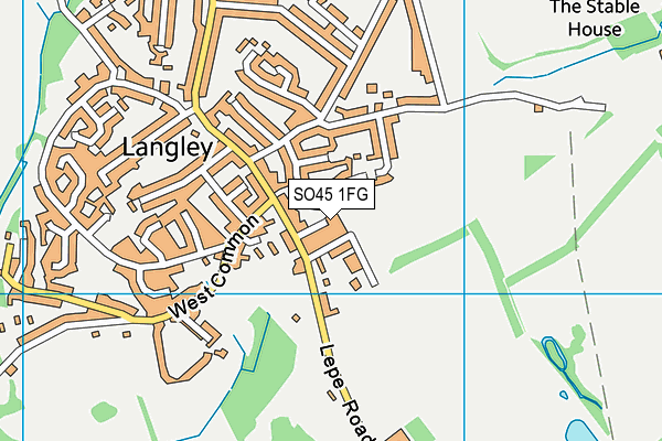 SO45 1FG map - OS VectorMap District (Ordnance Survey)