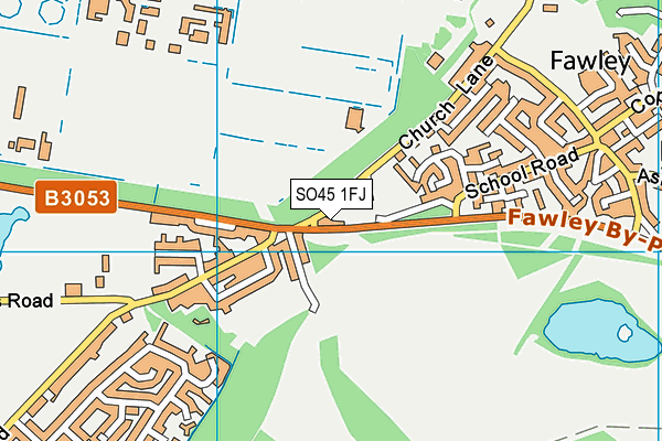 SO45 1FJ map - OS VectorMap District (Ordnance Survey)