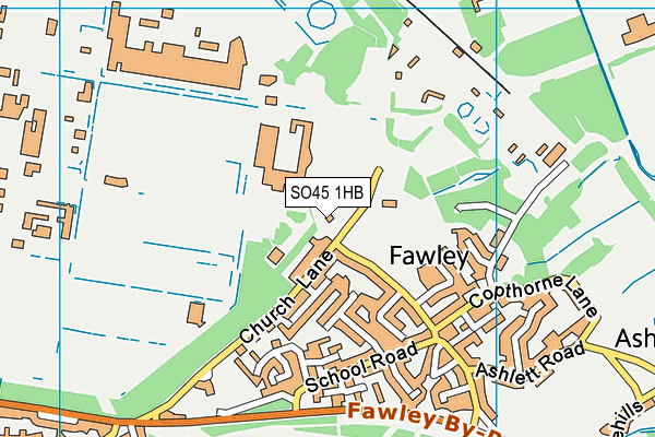 SO45 1HB map - OS VectorMap District (Ordnance Survey)