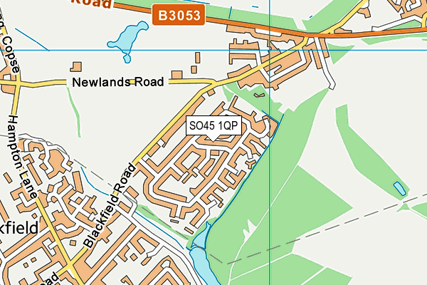 SO45 1QP map - OS VectorMap District (Ordnance Survey)