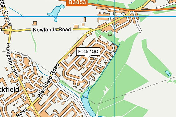 SO45 1QQ map - OS VectorMap District (Ordnance Survey)