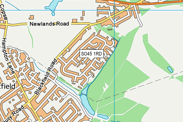 SO45 1RD map - OS VectorMap District (Ordnance Survey)