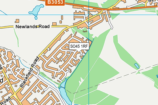 SO45 1RF map - OS VectorMap District (Ordnance Survey)