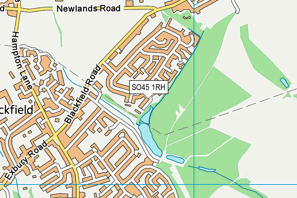 SO45 1RH map - OS VectorMap District (Ordnance Survey)