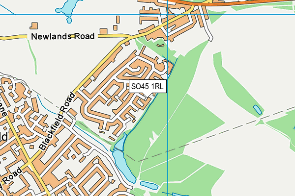 SO45 1RL map - OS VectorMap District (Ordnance Survey)
