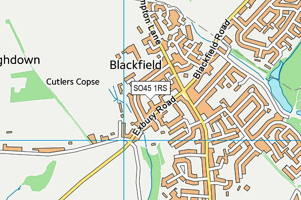 SO45 1RS map - OS VectorMap District (Ordnance Survey)