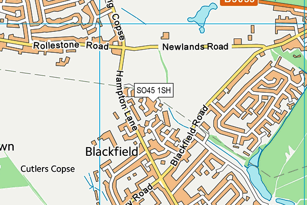 SO45 1SH map - OS VectorMap District (Ordnance Survey)