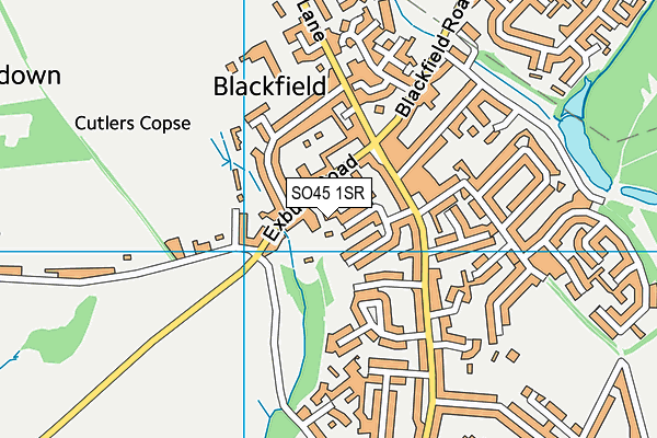 SO45 1SR map - OS VectorMap District (Ordnance Survey)