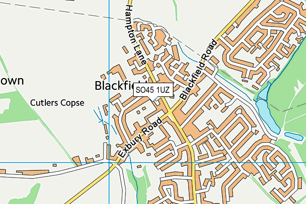 SO45 1UZ map - OS VectorMap District (Ordnance Survey)