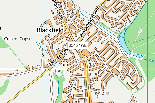 Map of THE BLACKFIELD BAKER LTD at district scale