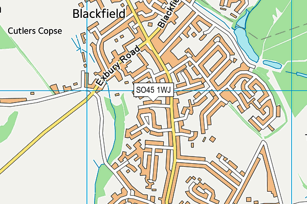 SO45 1WJ map - OS VectorMap District (Ordnance Survey)
