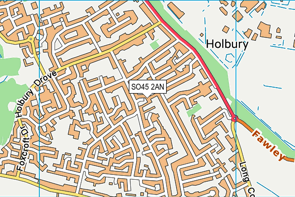 SO45 2AN map - OS VectorMap District (Ordnance Survey)