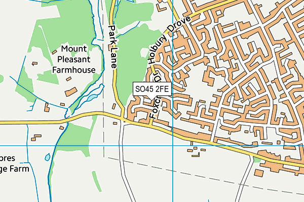SO45 2FE map - OS VectorMap District (Ordnance Survey)