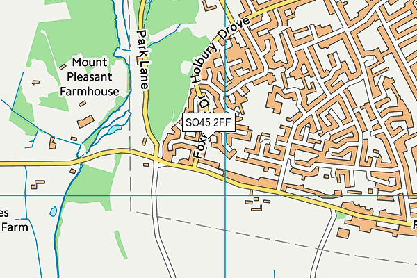 SO45 2FF map - OS VectorMap District (Ordnance Survey)