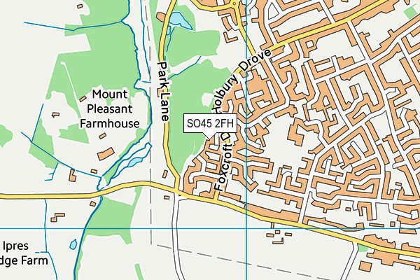 SO45 2FH map - OS VectorMap District (Ordnance Survey)