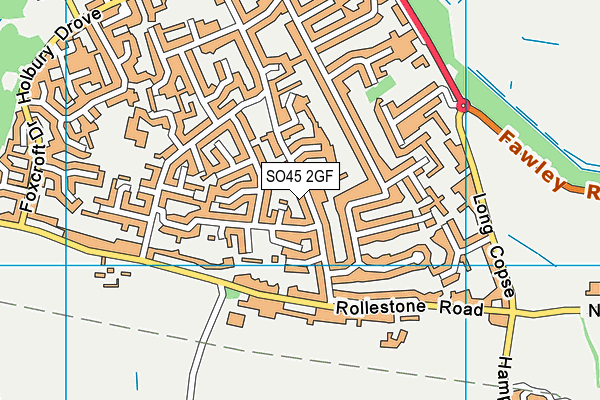 SO45 2GF map - OS VectorMap District (Ordnance Survey)
