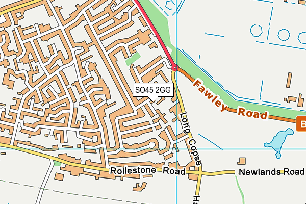 SO45 2GG map - OS VectorMap District (Ordnance Survey)