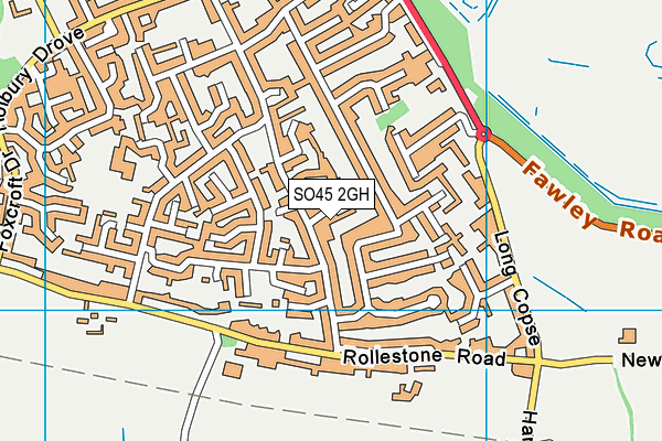 SO45 2GH map - OS VectorMap District (Ordnance Survey)