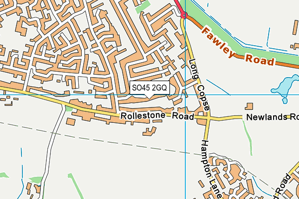 SO45 2GQ map - OS VectorMap District (Ordnance Survey)