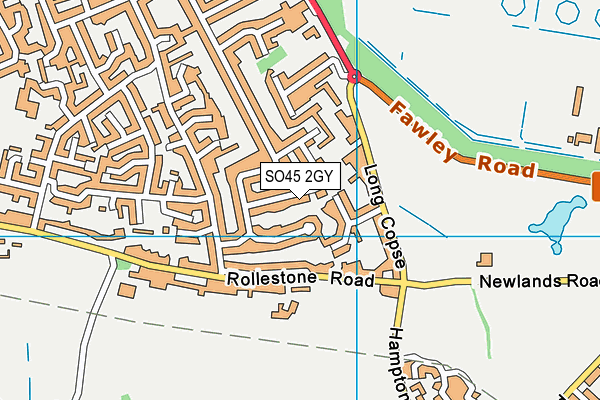 SO45 2GY map - OS VectorMap District (Ordnance Survey)