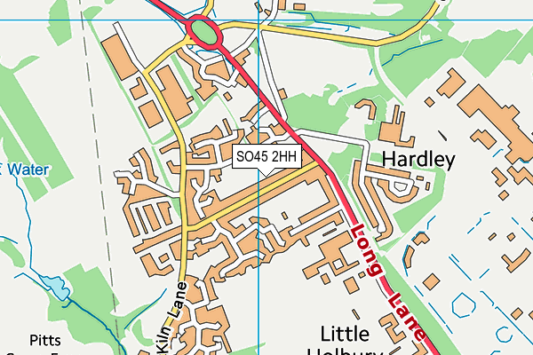 SO45 2HH map - OS VectorMap District (Ordnance Survey)