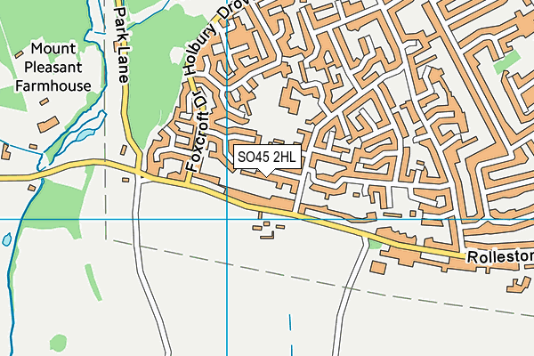 SO45 2HL map - OS VectorMap District (Ordnance Survey)