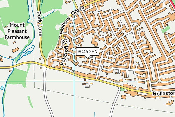 SO45 2HN map - OS VectorMap District (Ordnance Survey)