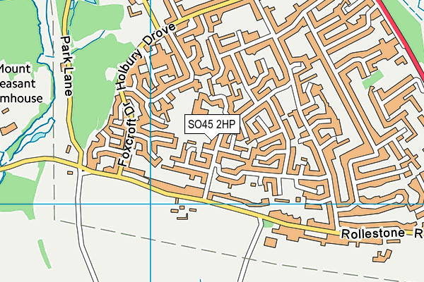 SO45 2HP map - OS VectorMap District (Ordnance Survey)